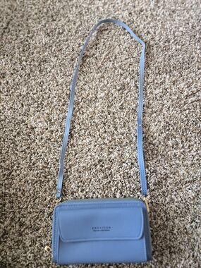 Blue Crossbody Wallet Purse - Unbranded
